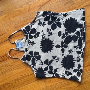 Old Navy Racer Back floral Belly Shirt